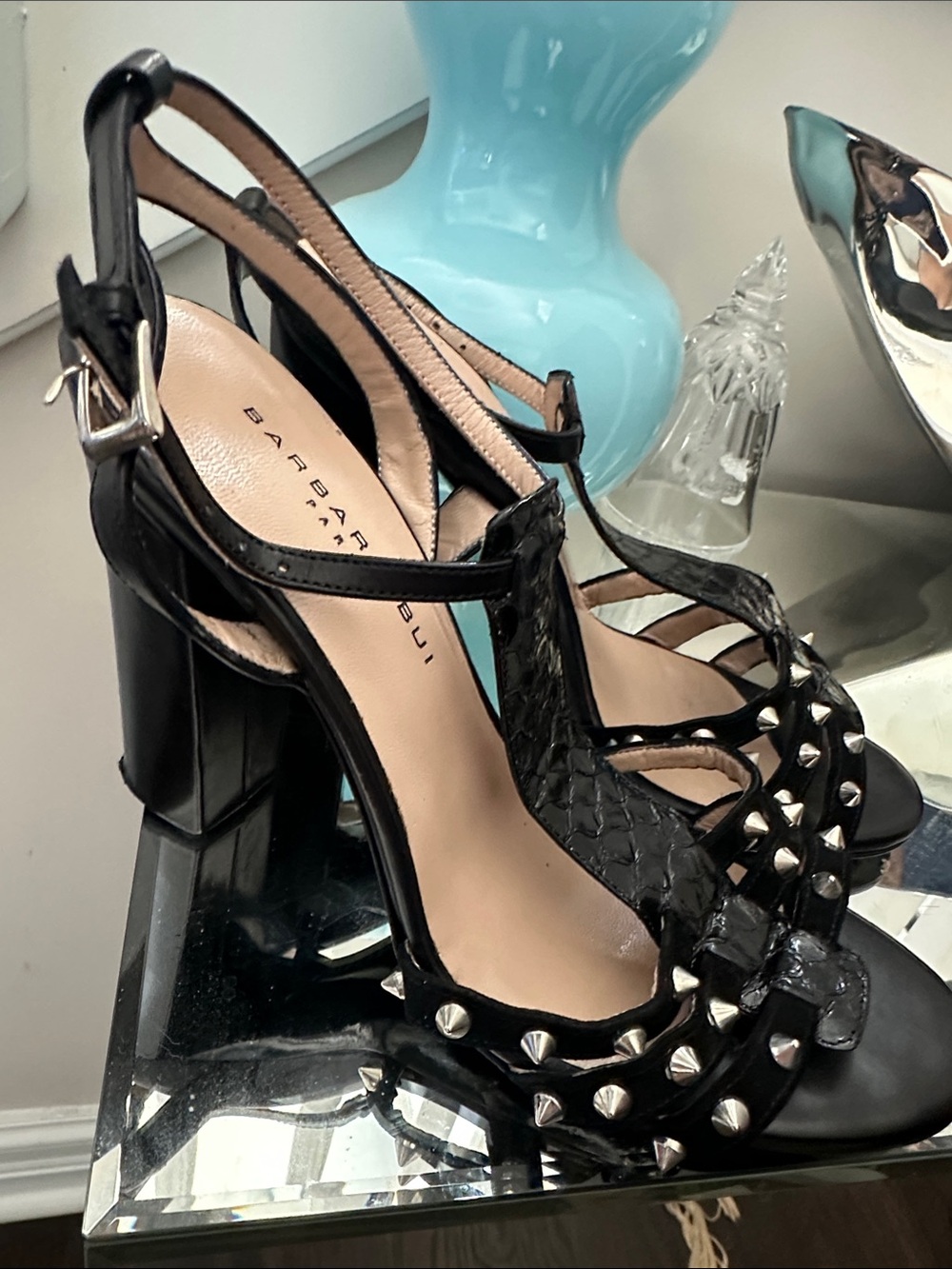 BARBARA BUI STUDDED HEELS